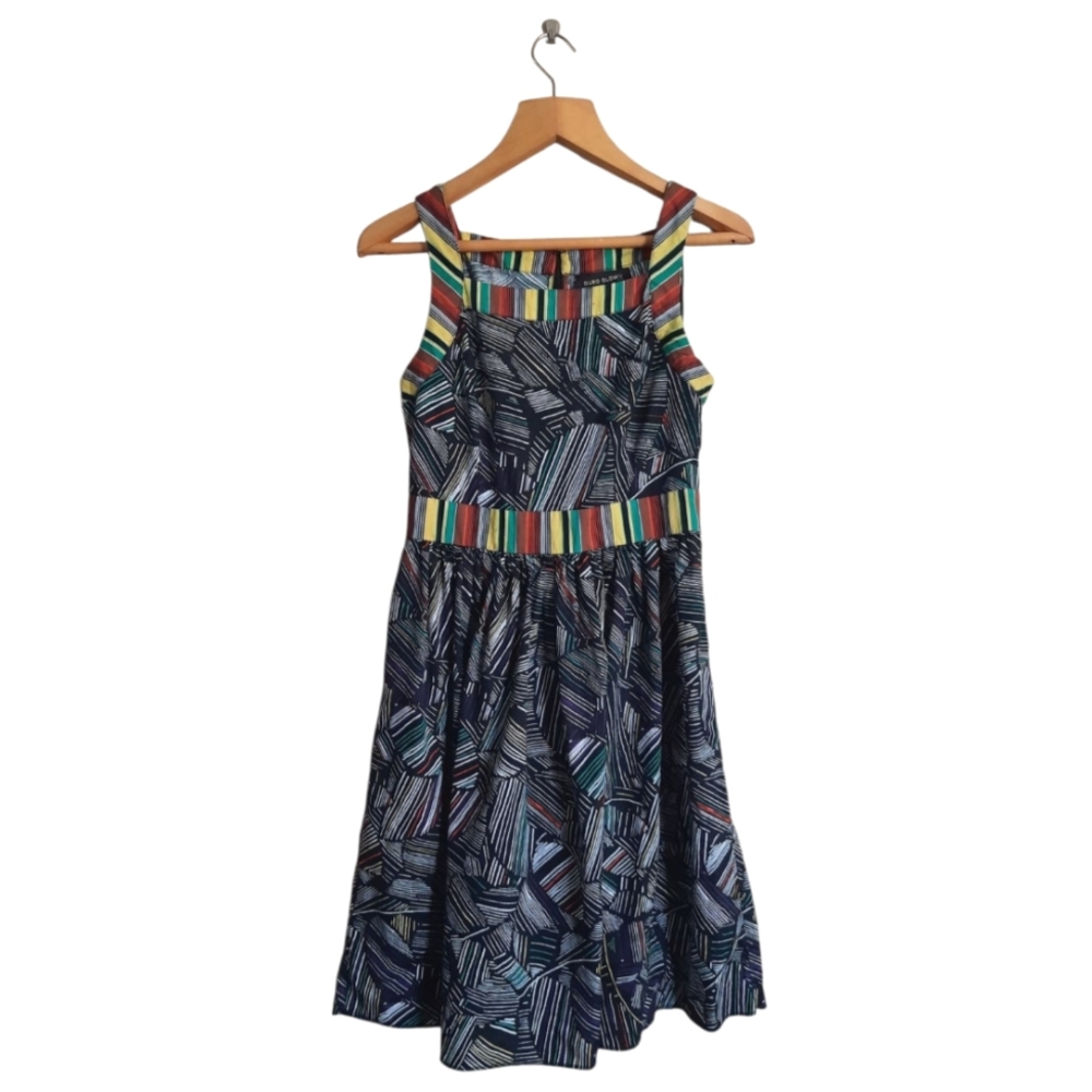 Bright Pattern Cotton Sleeveless Sundress Duro Olowu